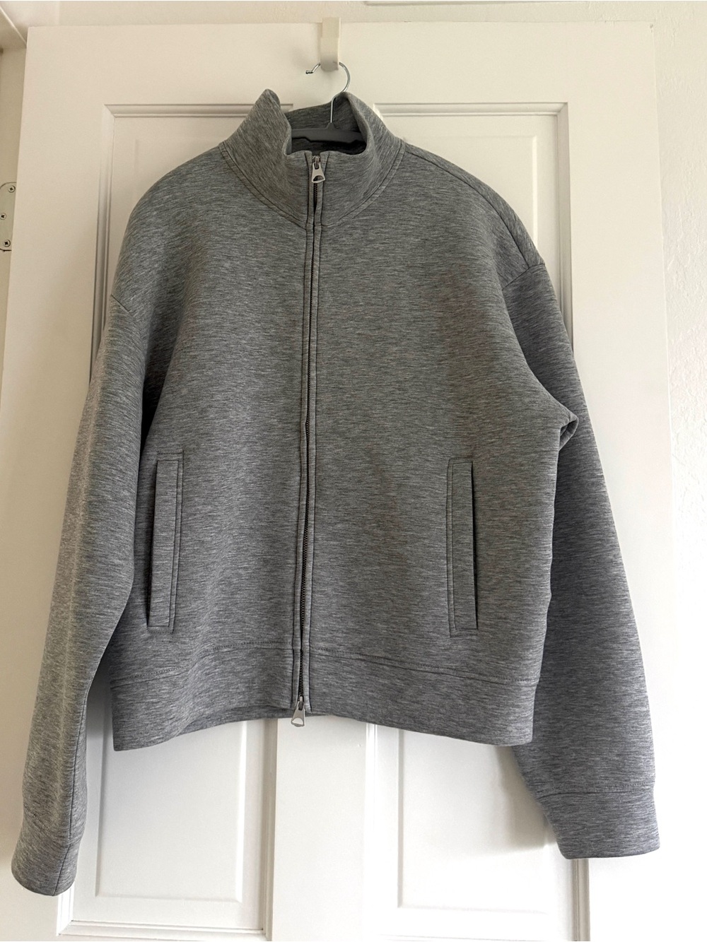 H&M scuba zip up stand collar